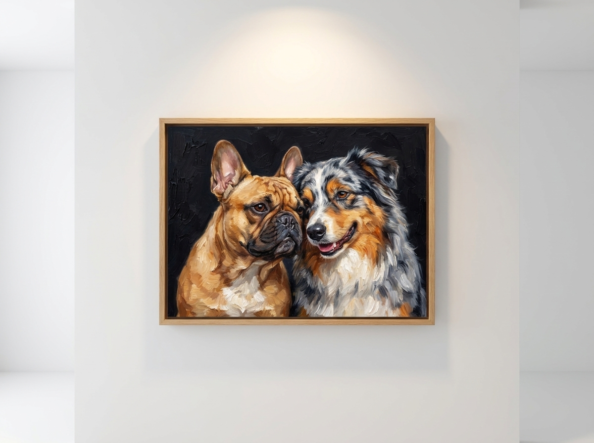 Partners in crime — portrait on a wall