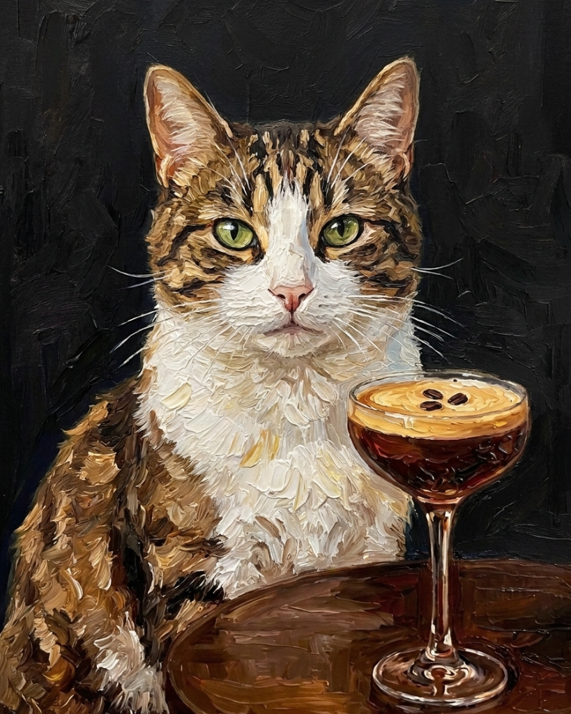 Portrait d'animal personnalisé Il est midi quelque part dans le monde imprimé sur toile encadrée