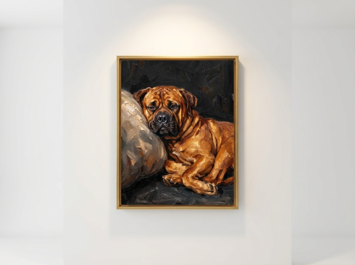 Patate de divan — portrait sur un mur