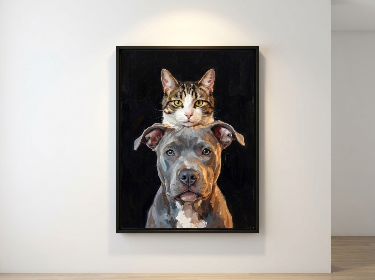 La pile — portrait sur un mur
