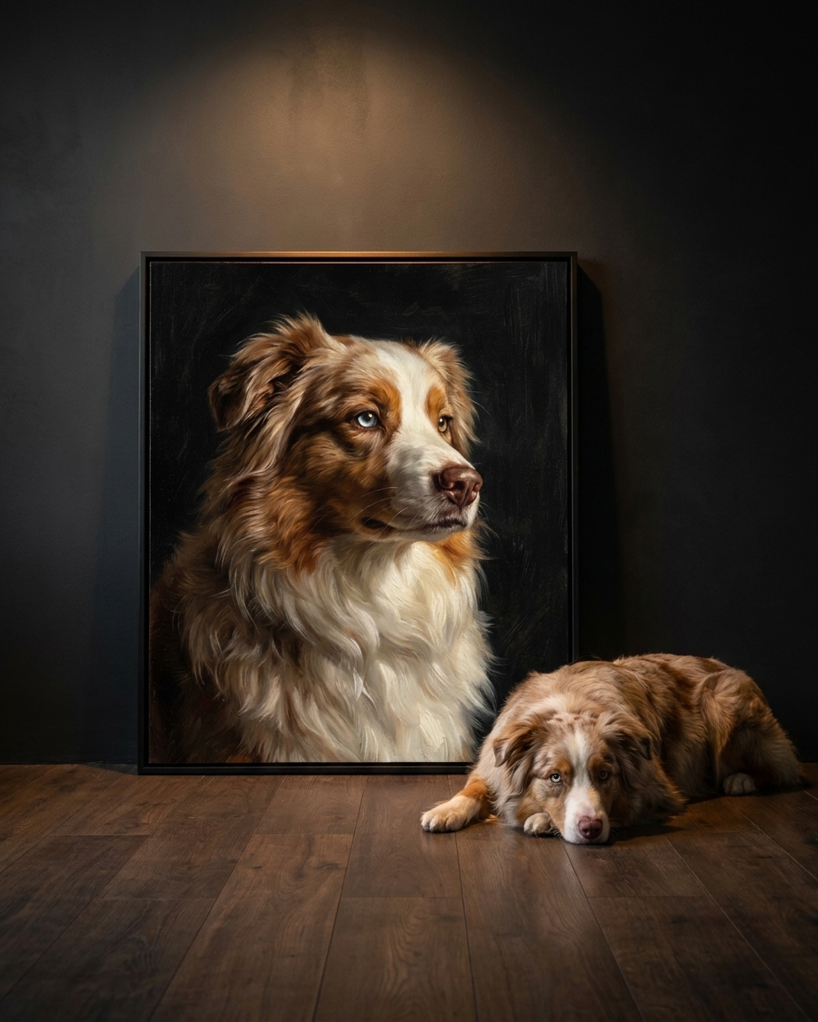 Portrait classique — portrait sur un mur