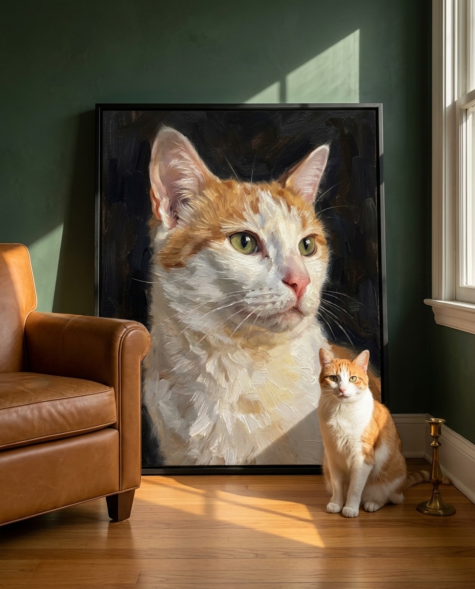 Portrait classique — portrait sur un mur