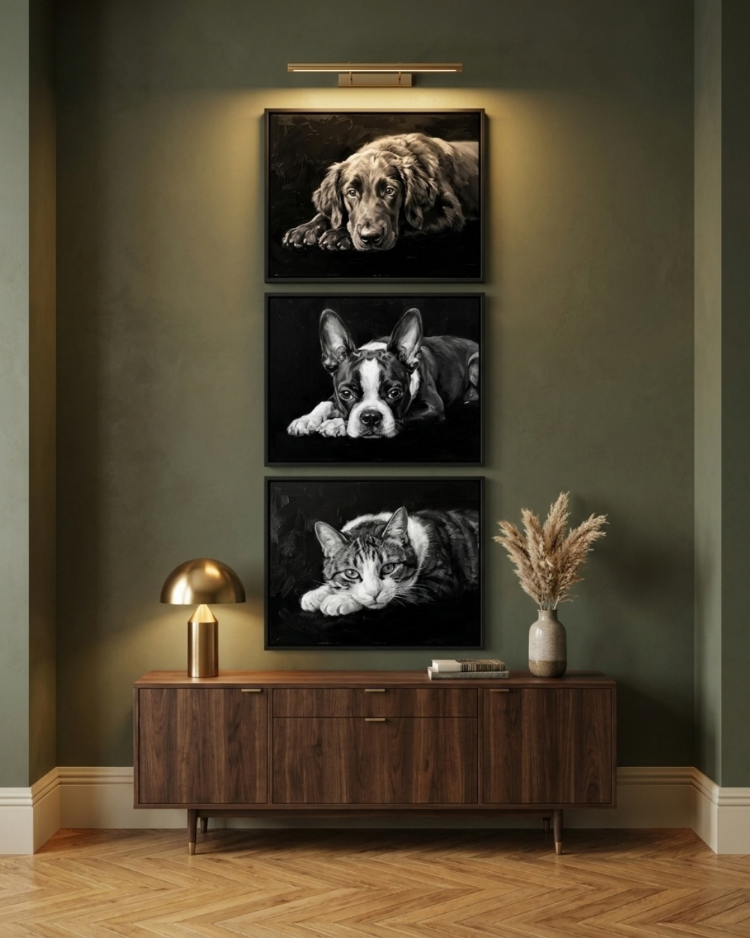 Le noir — portrait sur un mur